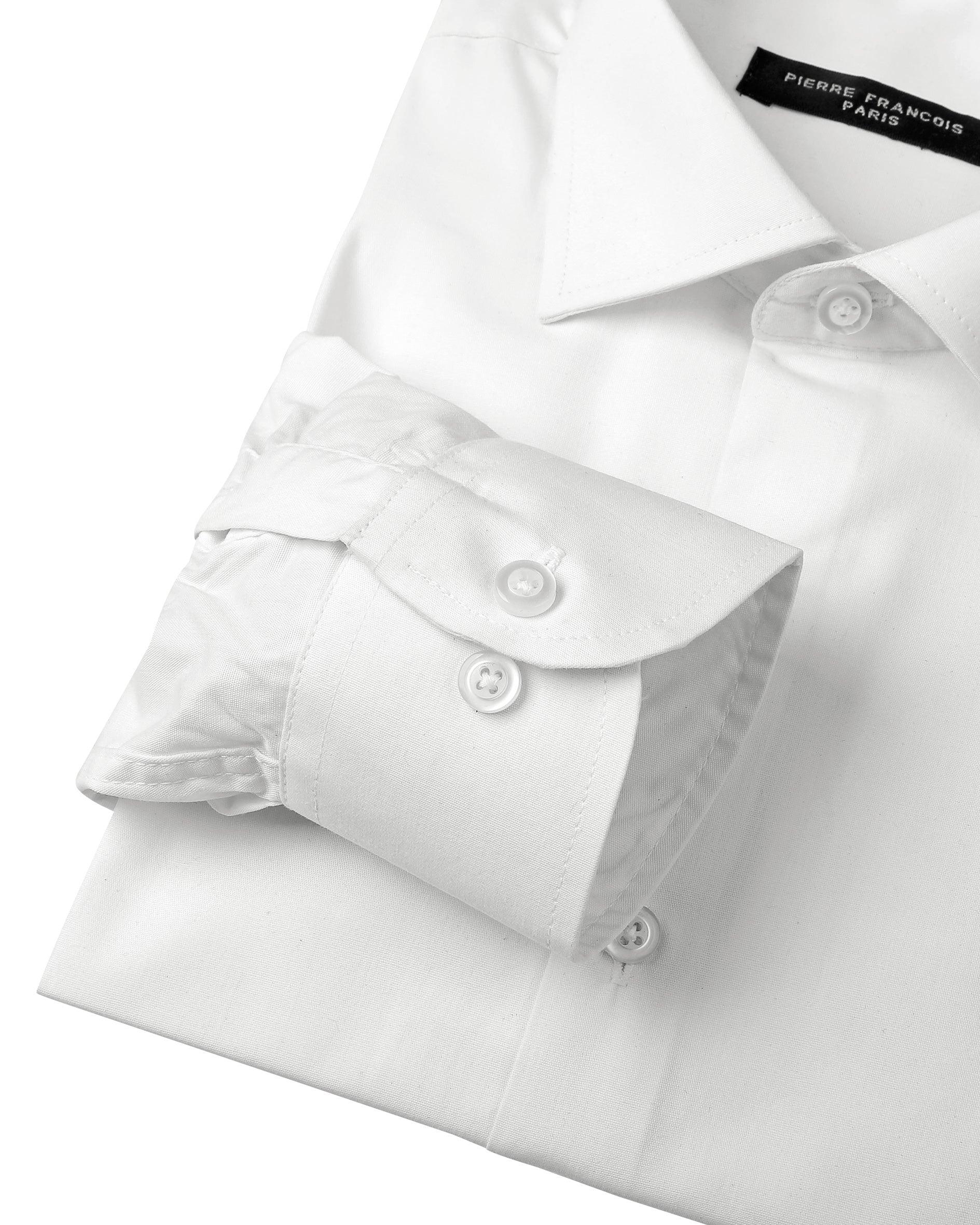 PF Plain Long Sleeve Poplin Formal Men Shirt - Deford