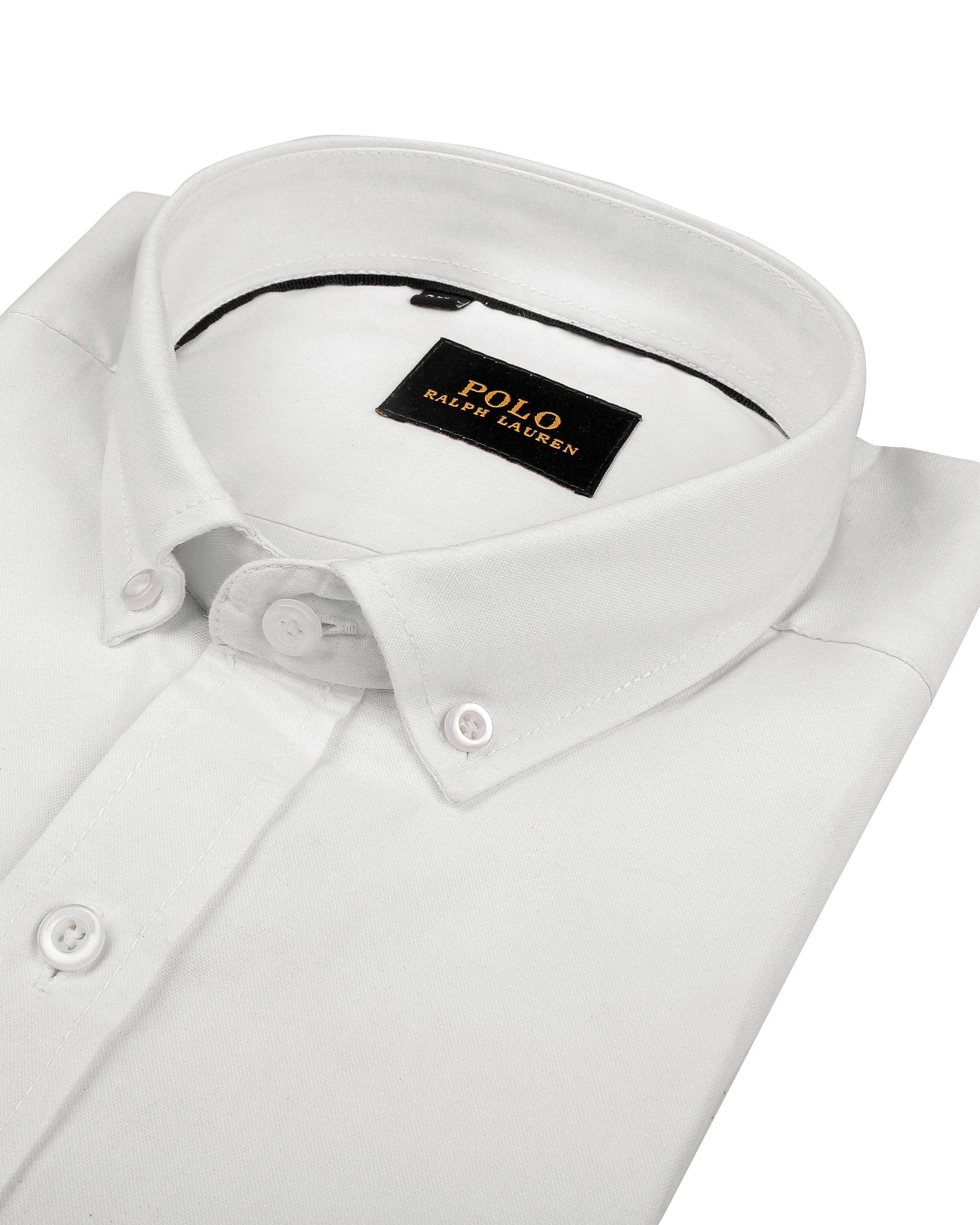 RL Polo Plain Long Sleeve Oxford Men Shirt - Deford