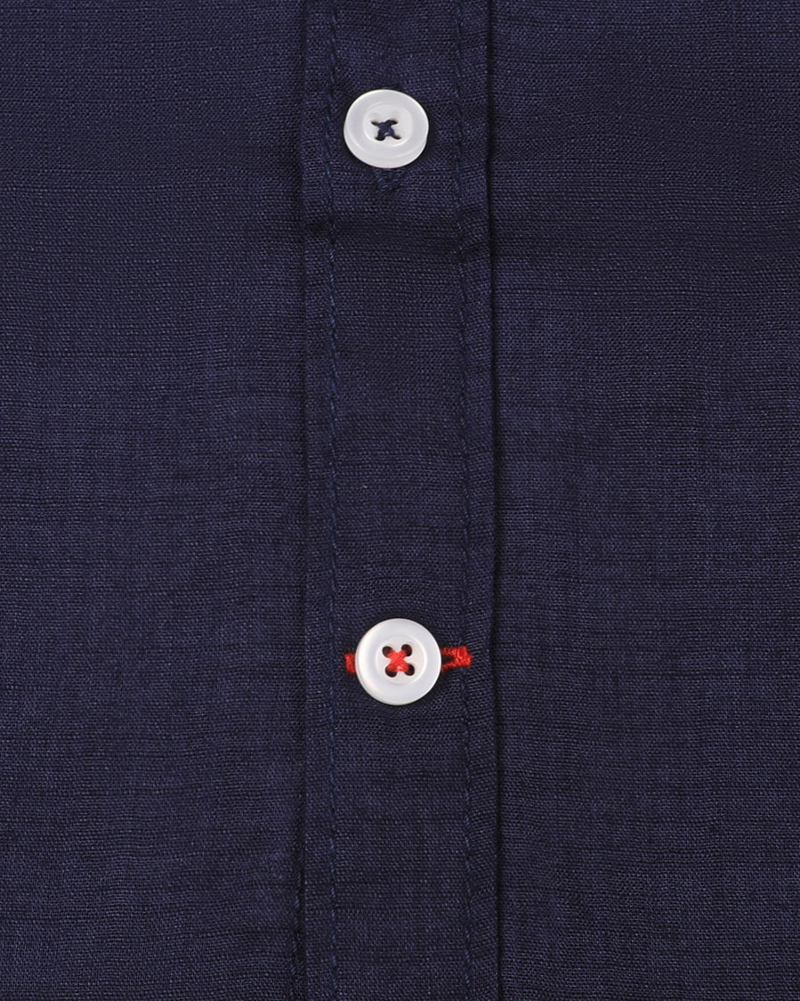 LA MARTINA Embroidered Linen-blend Men Shirt - Deford