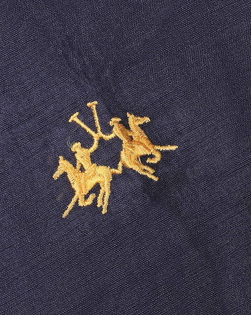 LA MARTINA Embroidered Linen-blend Men Shirt - Deford