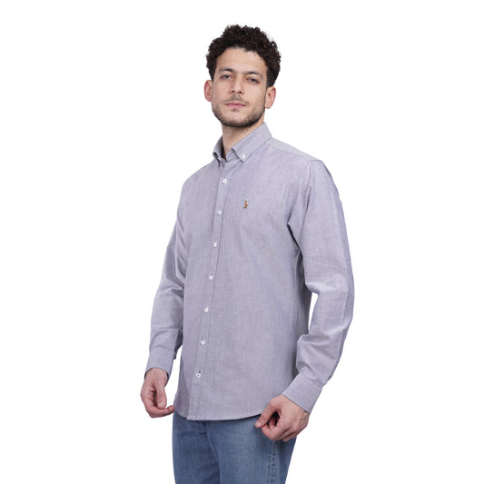 RL Polo Plain Long Sleeve Oxford Men Shirt