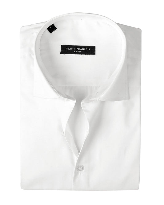 PF Plain Long Sleeve Poplin Formal Men Shirt - Deford