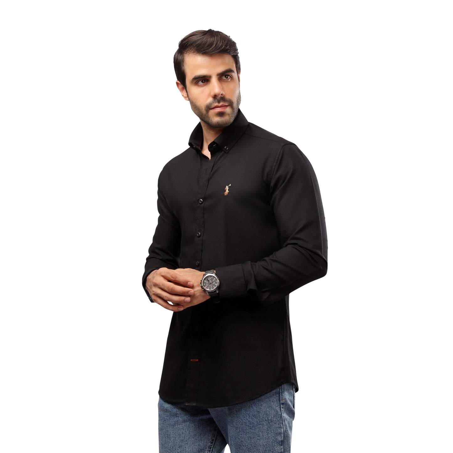 RL Polo Plain Long Sleeve Oxford Men Shirt - Deford