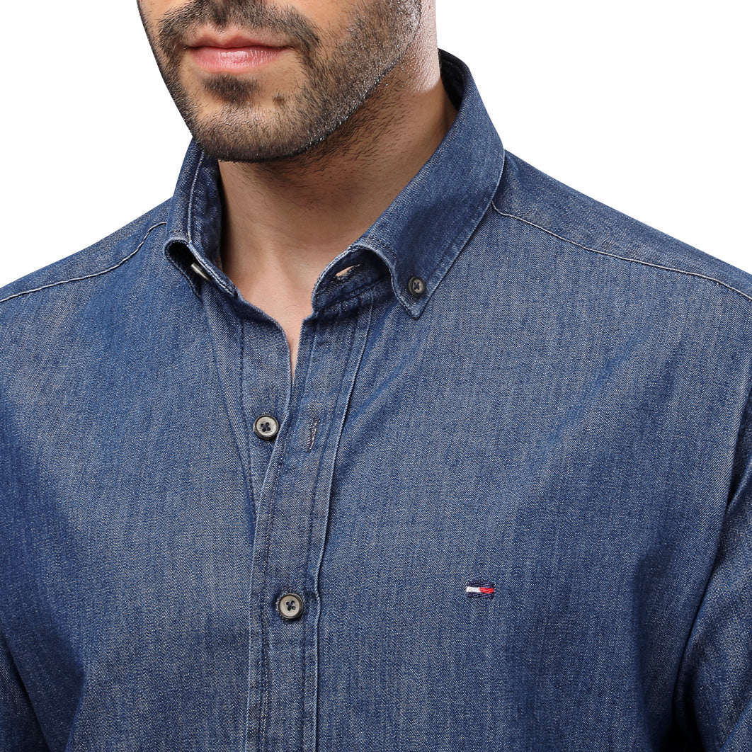 TH Denim Long Sleeve Men Shirt - Deford