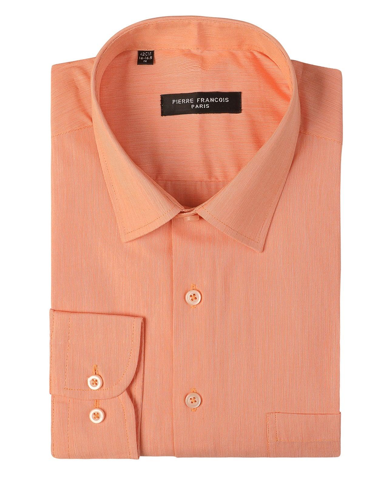 PF Plain Long Sleeve Poplin Formal Men Shirt - Deford