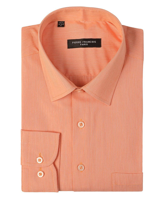 PF Plain Long Sleeve Poplin Formal Men Shirt - Deford