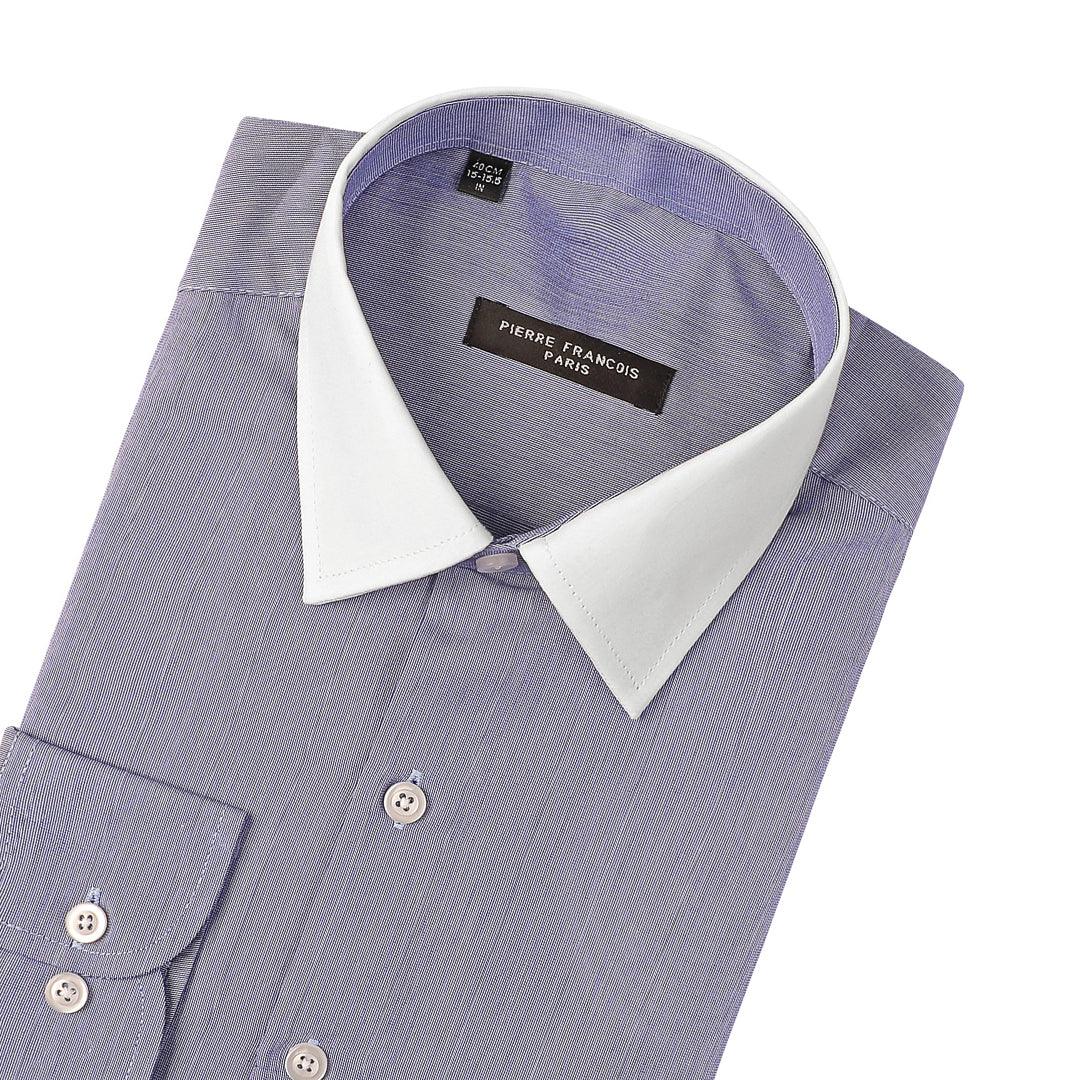 Contrast collar clearance shirt mens