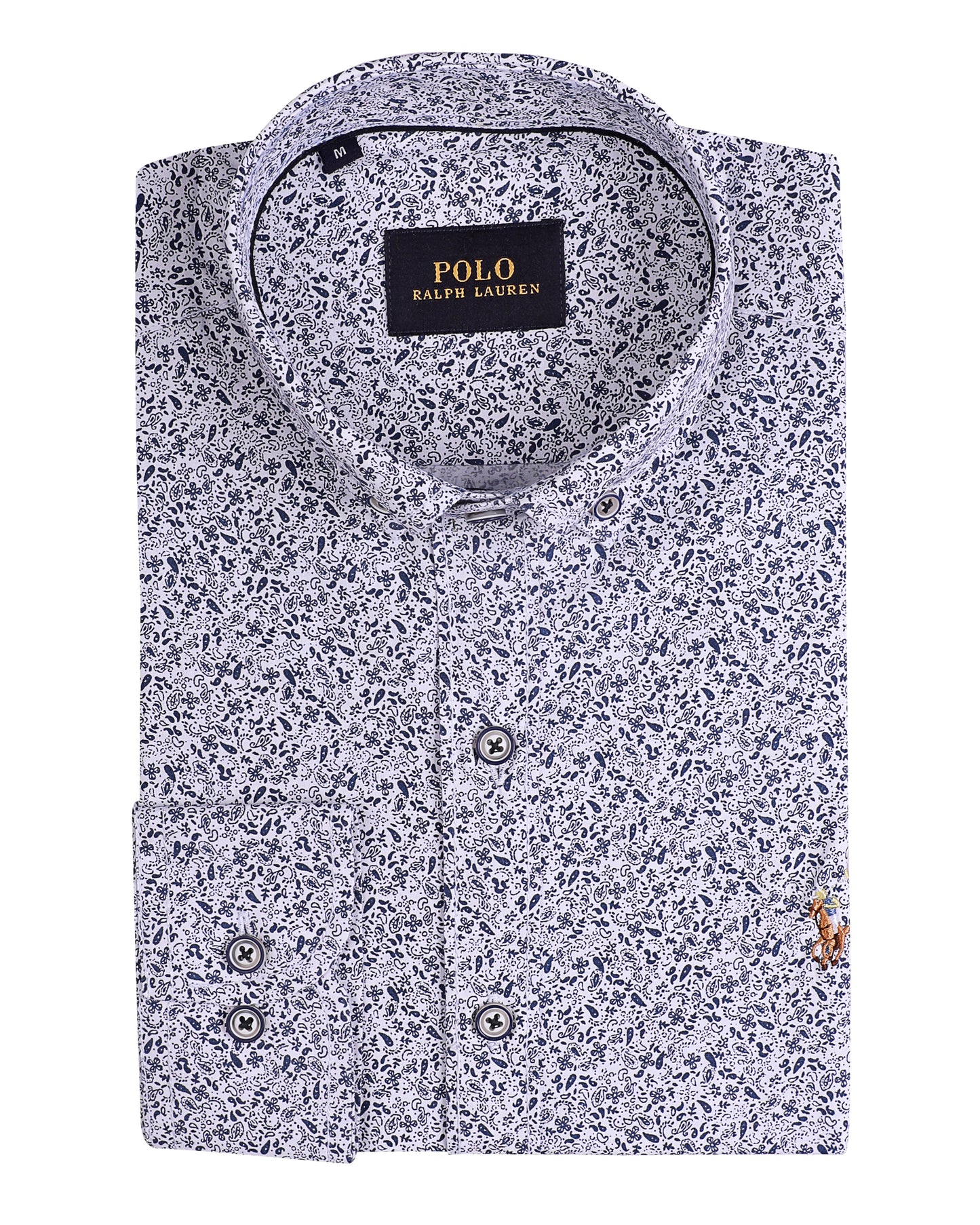 RL Polo Printed Long Sleeve Poplin Men Shirt - Deford