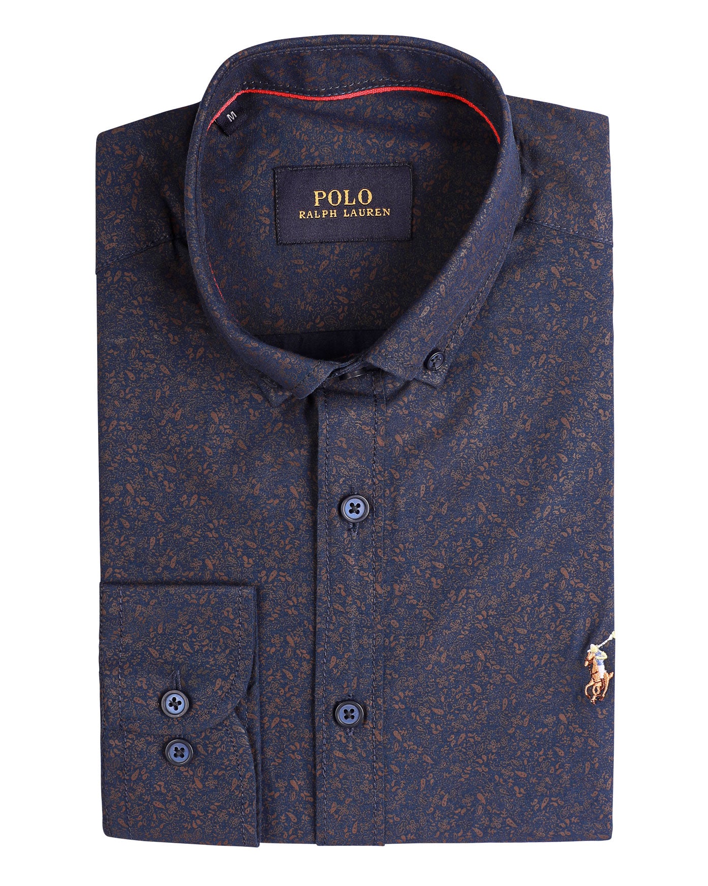 RL Polo Printed Long Sleeve Poplin Men Shirt - Deford