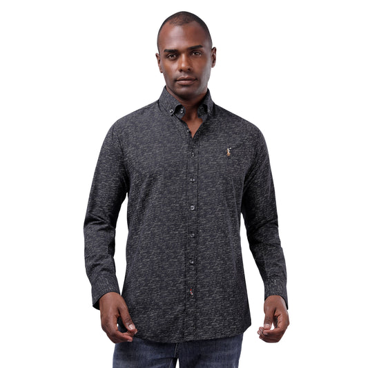 RL Polo Printed Long Sleeve Poplin Men Shirt - Deford