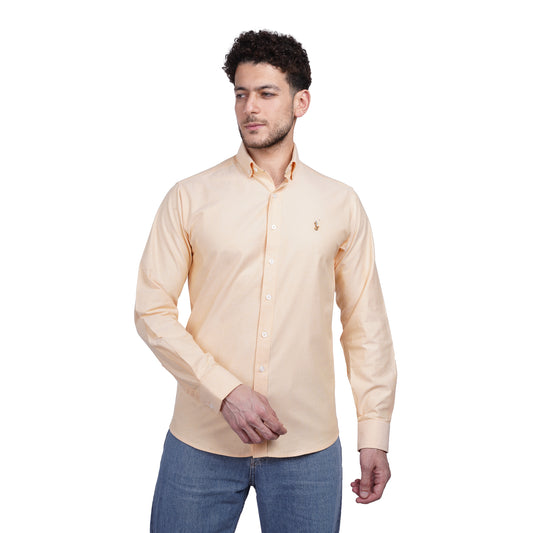 RL Polo Plain Long Sleeve Oxford Men Shirt